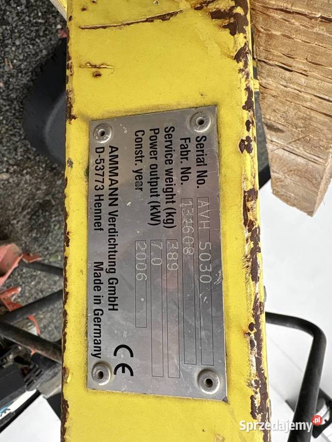 Ammann 5030 zagęszczarka 430 Rok produkcji 2006 Jelenia Góra