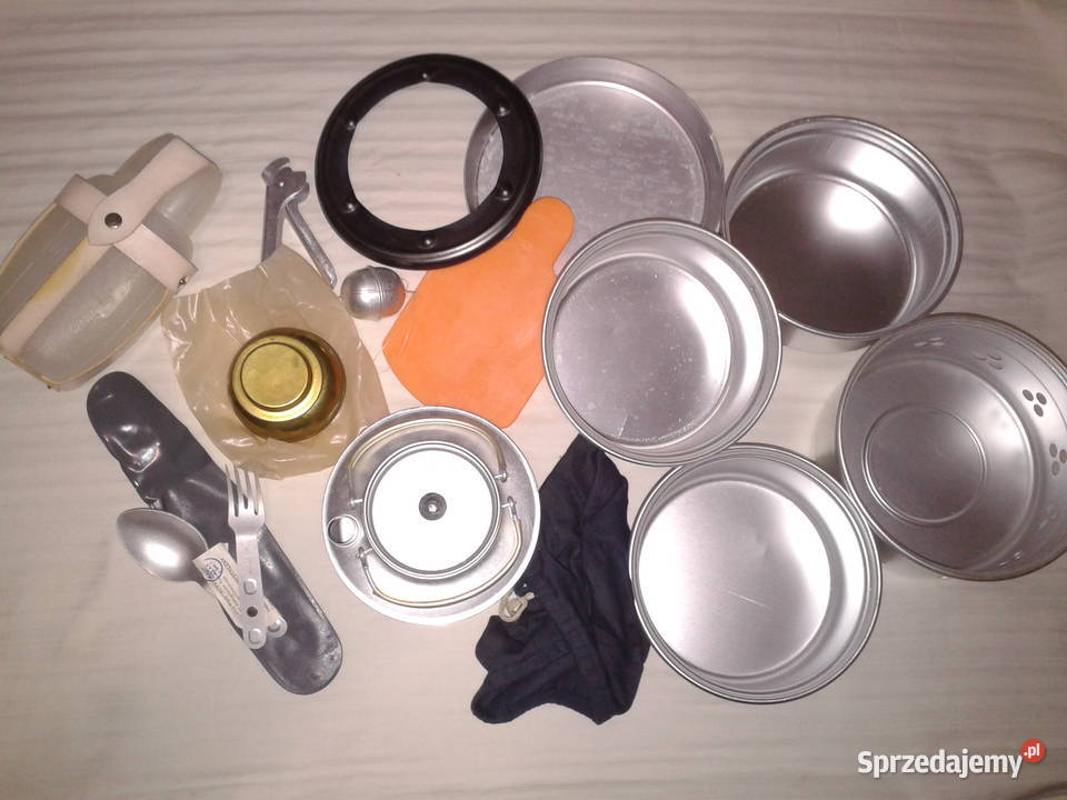 Komplet biwakowy turystyczny kuchenka WISŁA Sprzęt kuchenny
