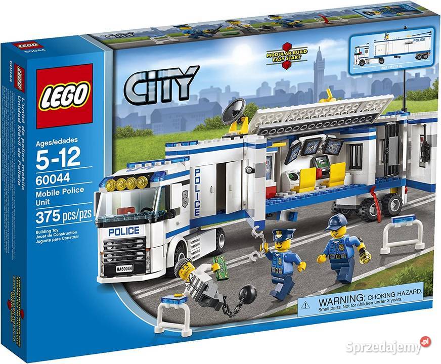 Lego 60044 ciężarówka mobilny posterunek policji Gdańsk
