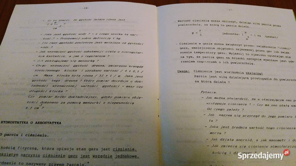 Powtórka z fizyki klasy VI 6 materiały Rok wydania 1994 pomorskie Gdańsk
