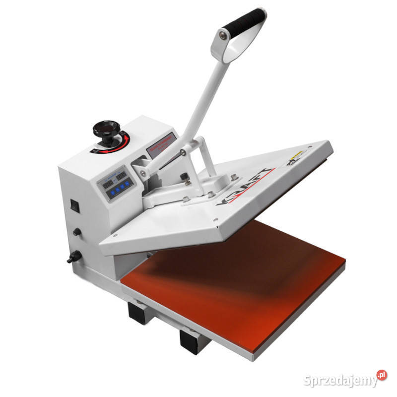 Ręczna prasa do termodruku KRAFFT THS4040D druk Słowik