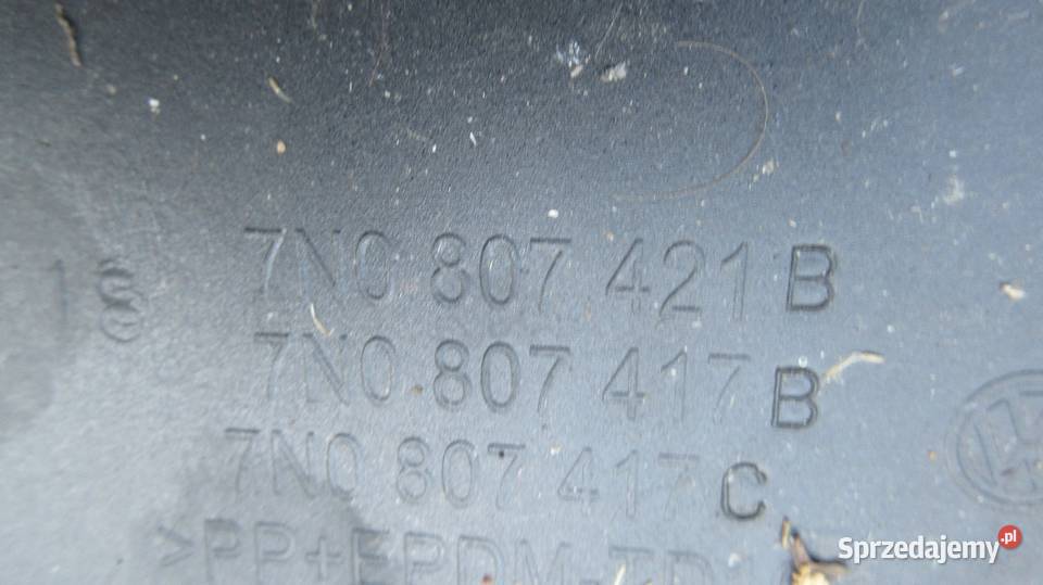 VW SHARAN 7N0 ZDERZAK TYLNY TYŁ 6xPDC