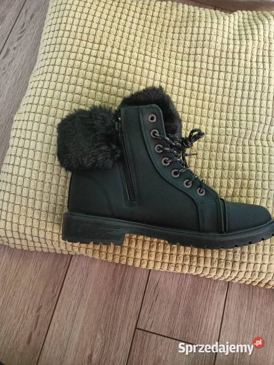 Buty trapery damskie ocieplane czarny Radom
