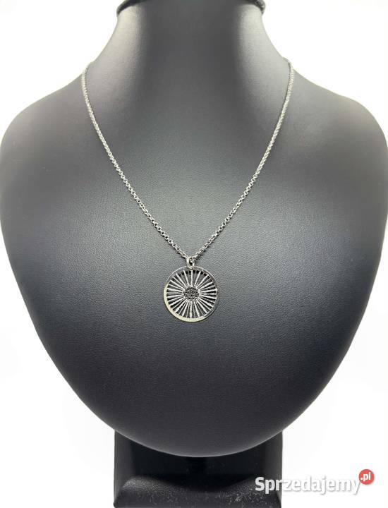 Srebrny łańcuszek z zawieszką pr 925 380g Elbląg