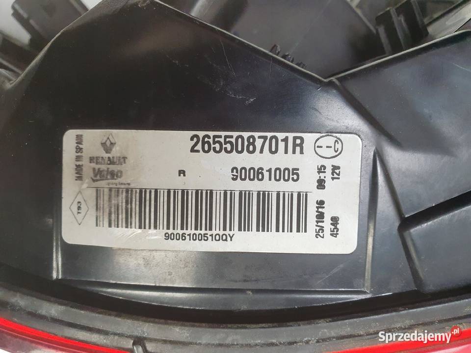 Renault Kadjar LIFT TYLNIA TYLNA LAMPA PRAWA Części samochodowe Janów sprzedam