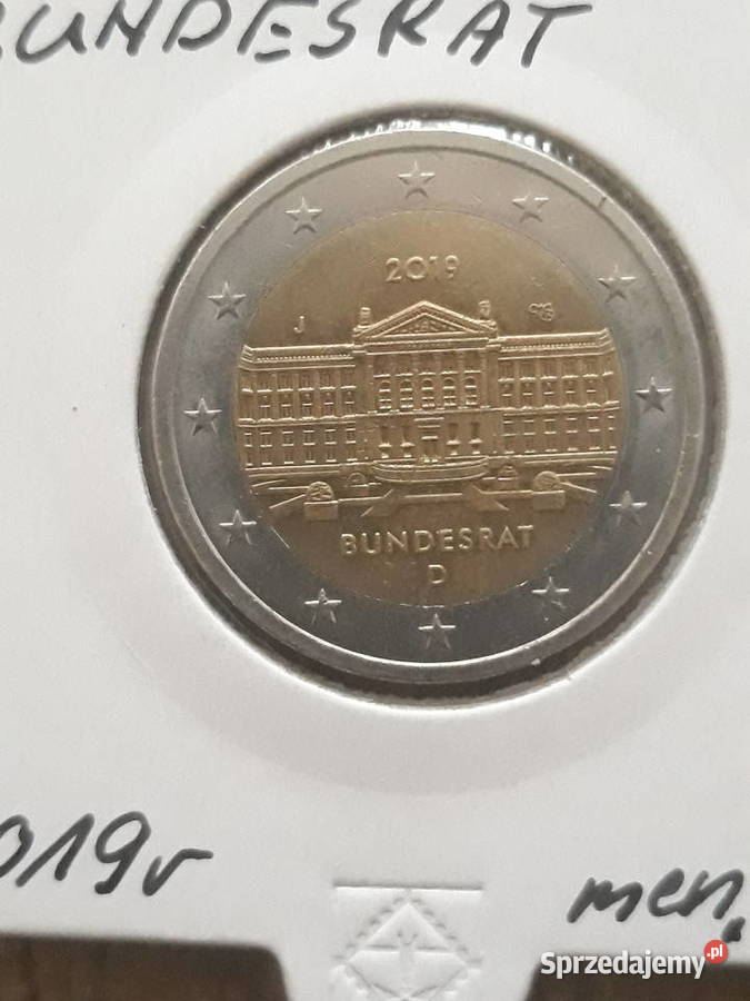 2 Euro Bundesrat Niemcy men J 2019 r Konin sprzedam
