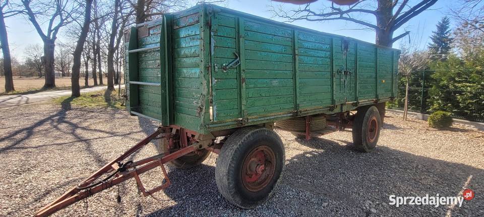 Przyczepa sztywna 16t nieuszkodzony Maszyny rolnicze wielkopolskie Huta Szklana