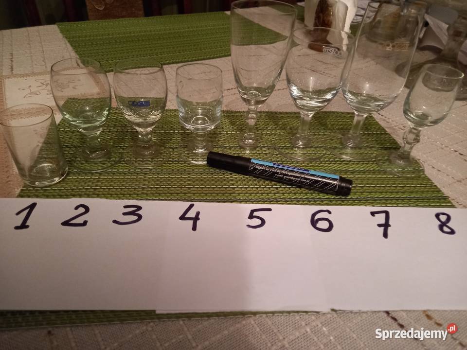 Kieliszki nowe rozne PRL SPOŁEM wodka wino i Lublin sprzedam