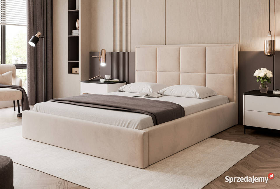 Łóżko tapicerowane z pojemnikiem Silensio różne Łóżka Tarchały Małe sprzedam