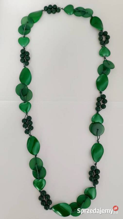 Naszyjnik korale zielony Częstochowa