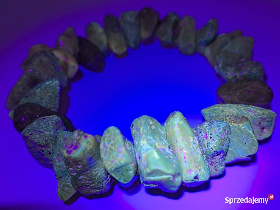 Bransoletka BURSZTYN bałtycki bryłki cytryna