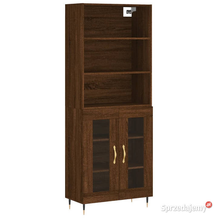Witrynka brązowy dąb 695x34x180 materiał Warszawa