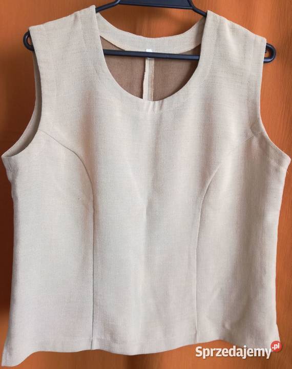 Bluzka bez rękawów prosta gładkaRozmiar L Łódź