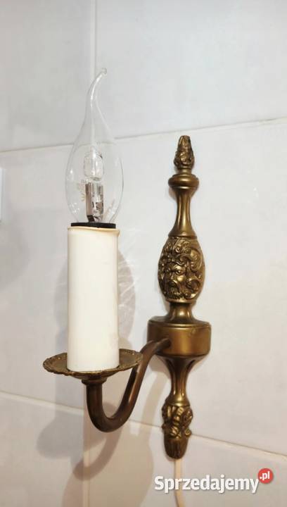 Kinkiet mosiądz vintage Poznań