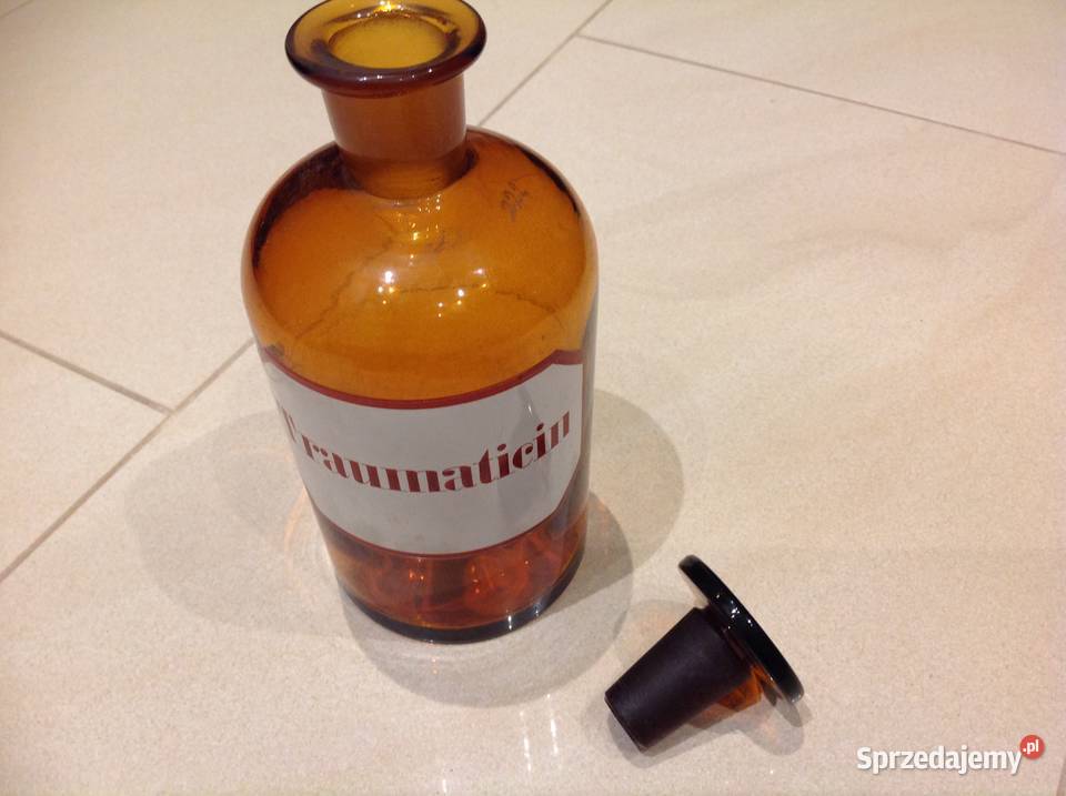 Butelka Szklana Apteczna Stara Sygnowana Nowa Sól
