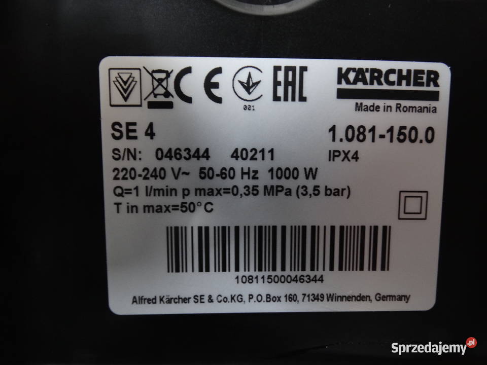 Odkurzacz Piorący Karcher SE 4 mazowieckie Radom