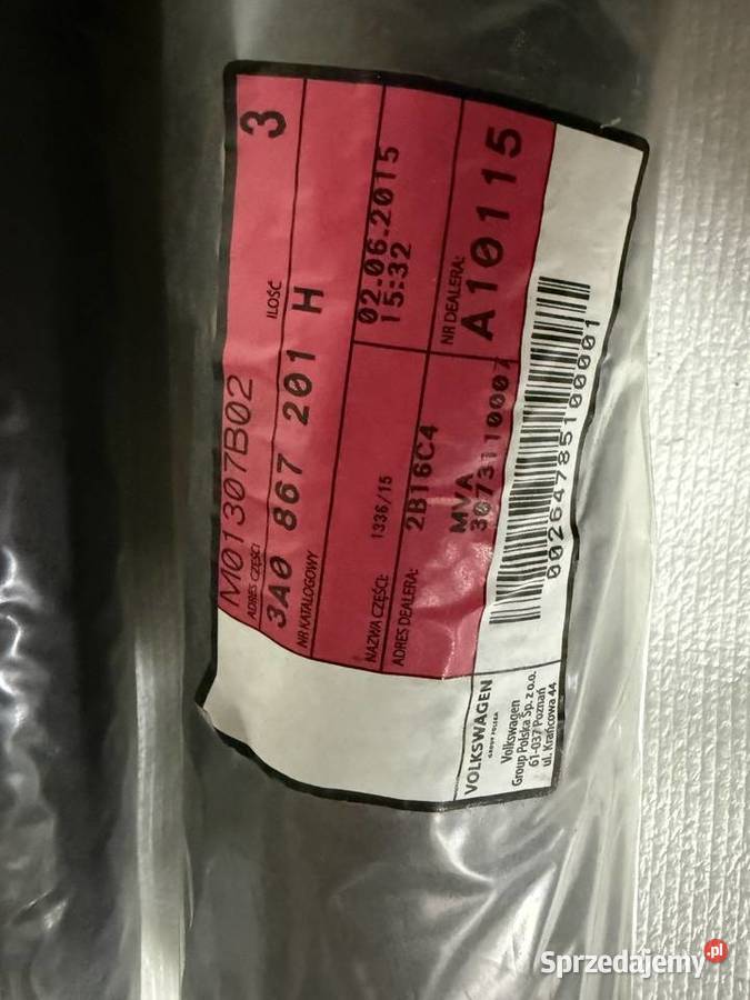 Mata wygłuszenie drzwi VW Seat Audi oryginał 3 Kolbuszowa Dolna