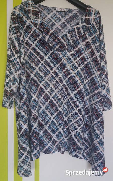 XXL Bluzka tunika o linii A CF kolorowy Gliwice