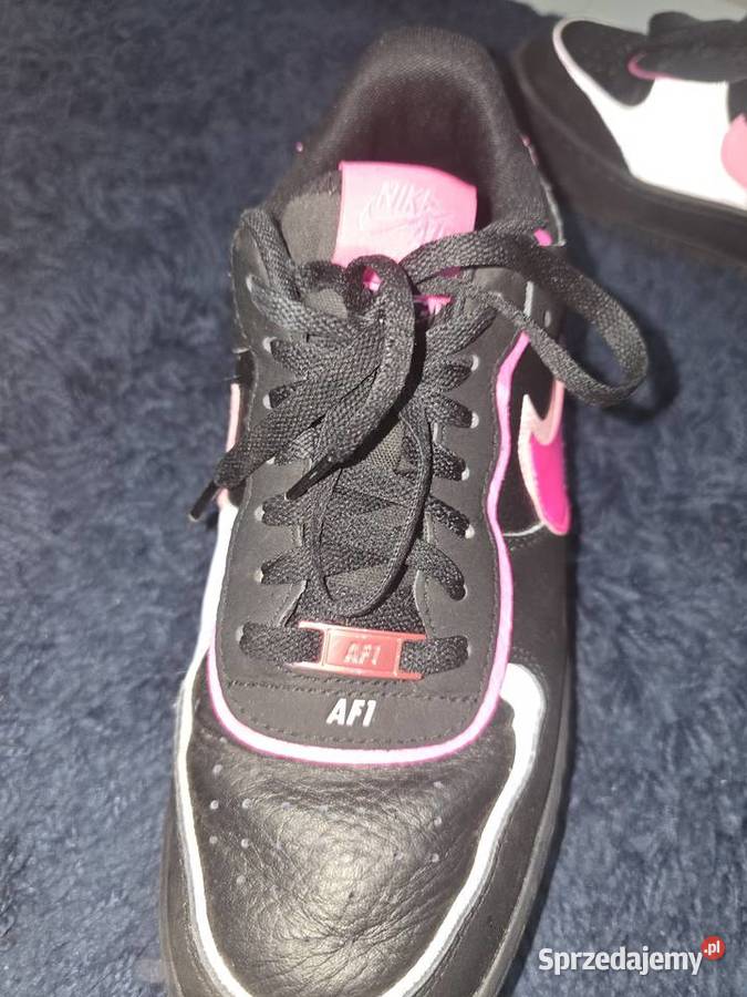 Buty nike af1 shafow czarno różowe Konin