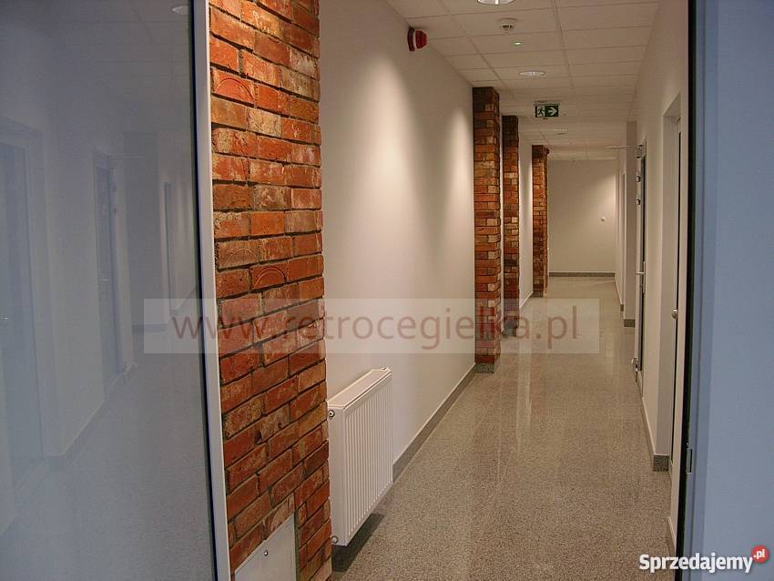 Ceglana ściana płytki lico kalibrowane Fort Bema wewnętrzne Słupno