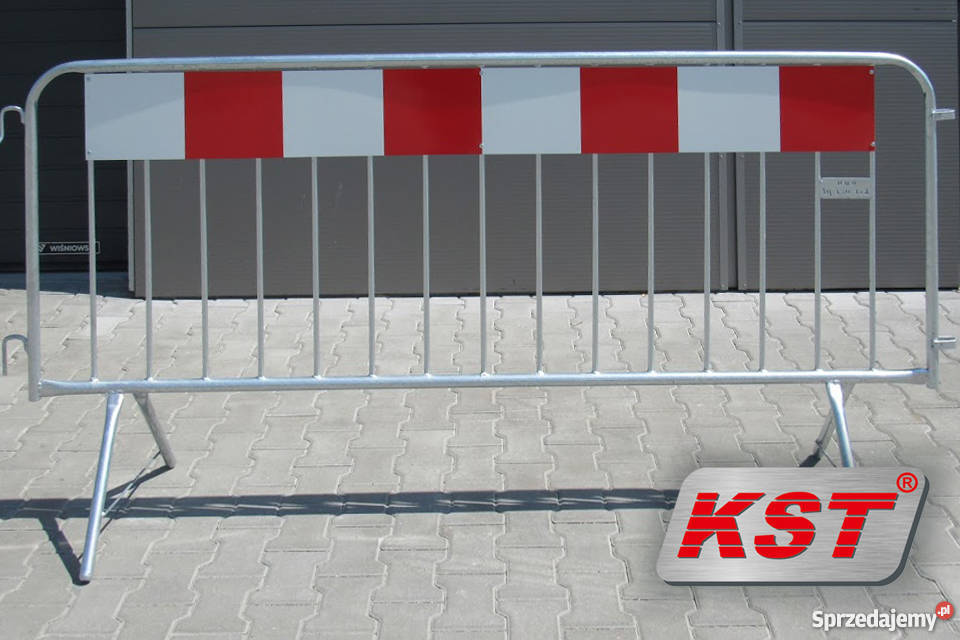 Ostrzegawcza barierka lekka BHP do ogrodzeń Katowice