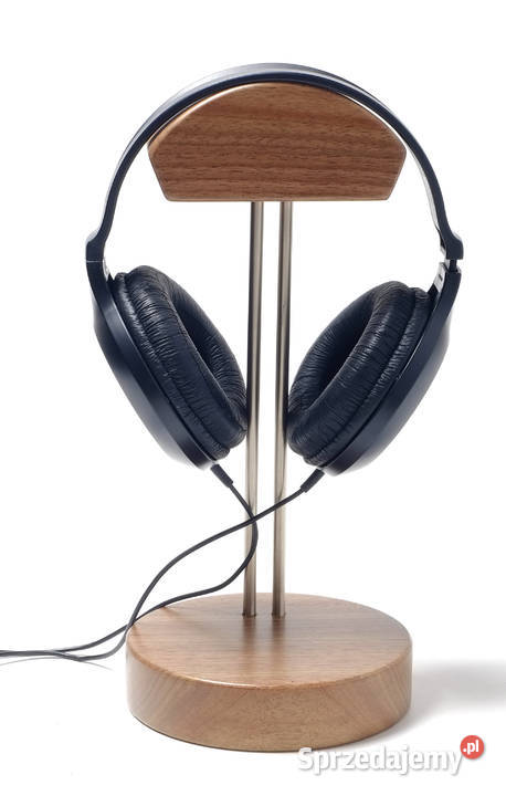 Statyw podstawka stojak na słuchawki drewno Lublin