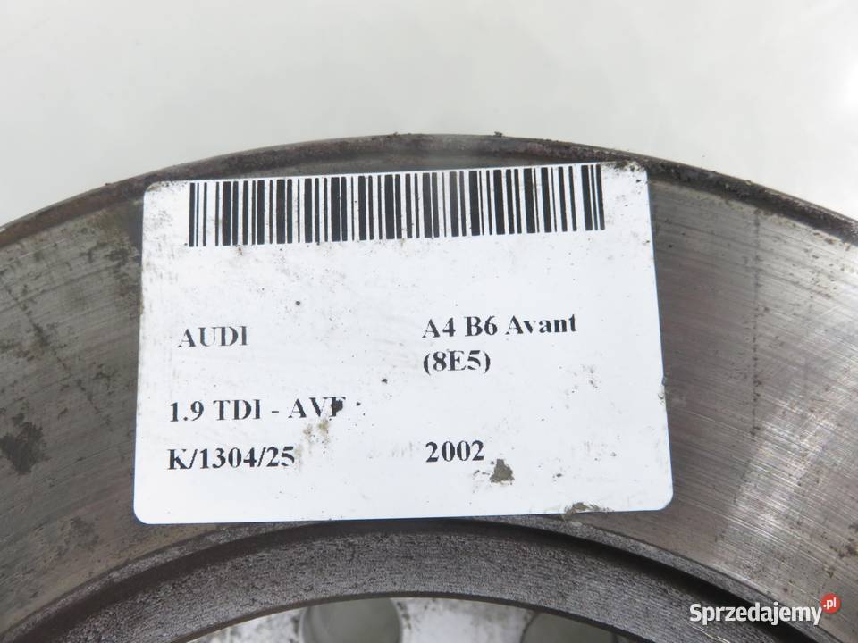 TARCZE HAMULCOWE TYŁ AUDI A4 B6 19 TDI Tarcze hamulcowe