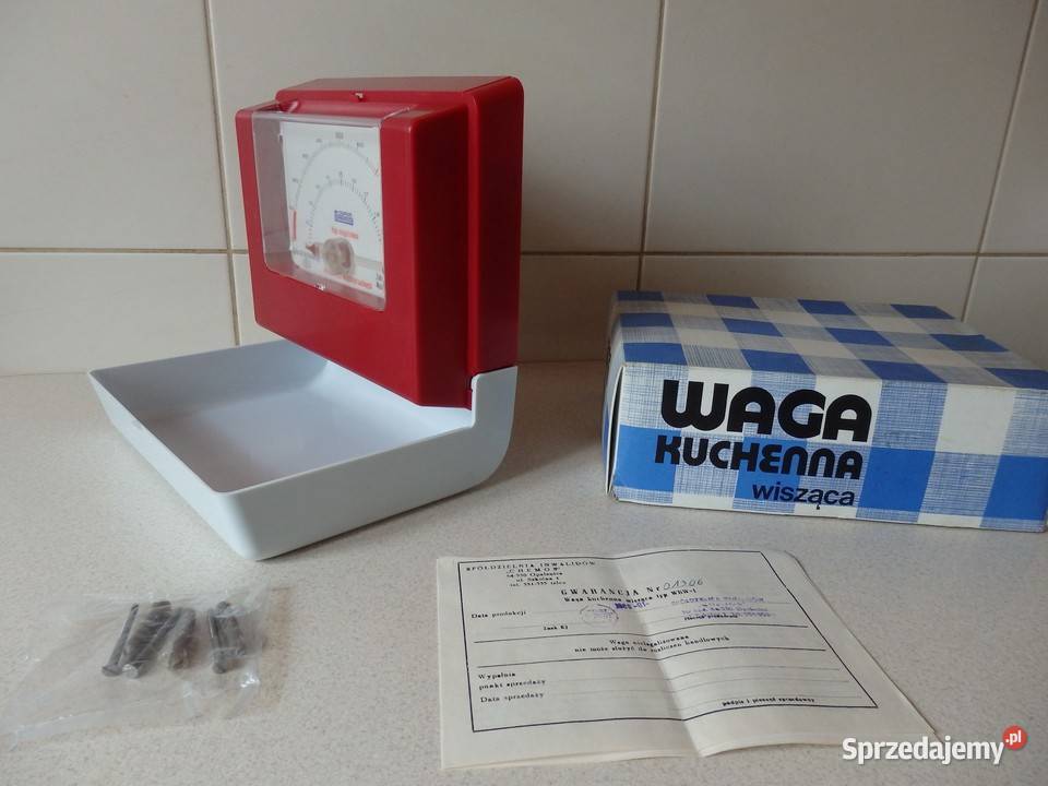 Vintage Zabytkowa wisząca Waga Kuchenna z czasów Rzeszów