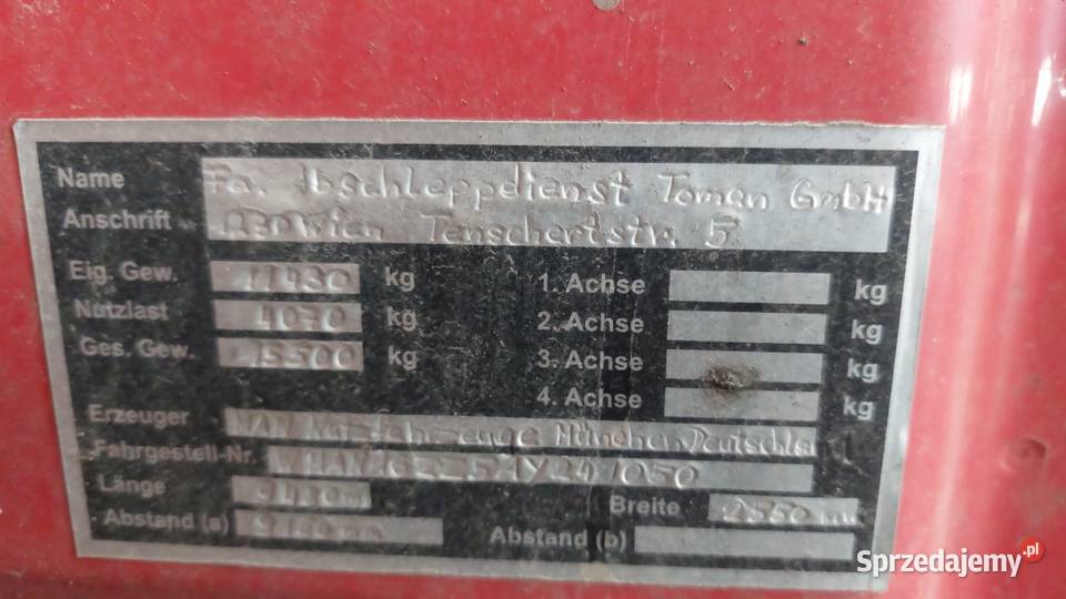 Laweta Pomoc drogowa Dźwig Platforma hydraulic Sierakowice