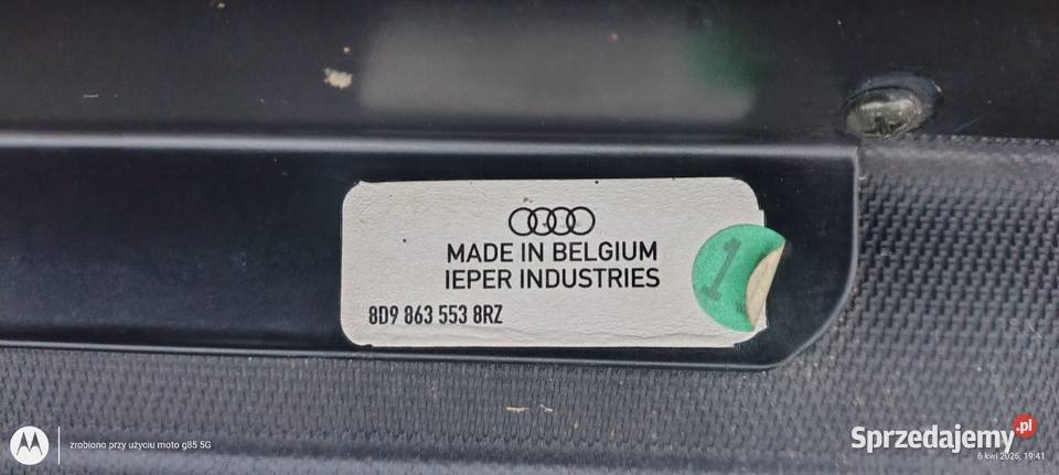 Roleta bagażnika Audi A4 B5 Avant model 8D9 osobowe Lubin sprzedam