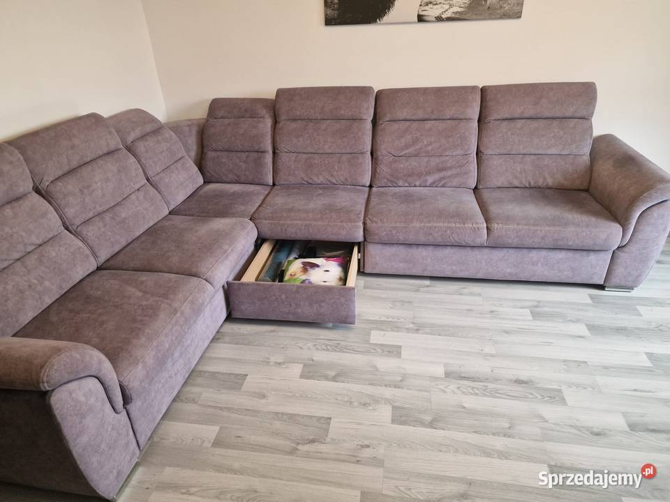 Duży narożnik z funkcją spania rogówka Rybnik