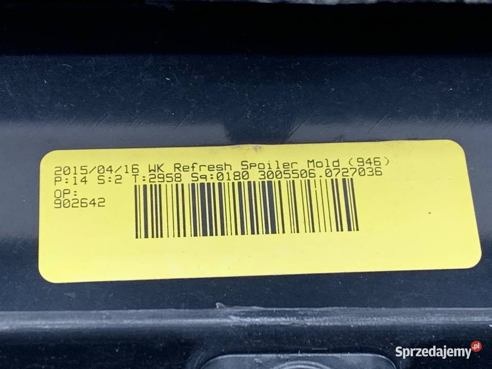 SPOILER JEEP GRAND CHEROKEE WK SUV 1VN50TRMA