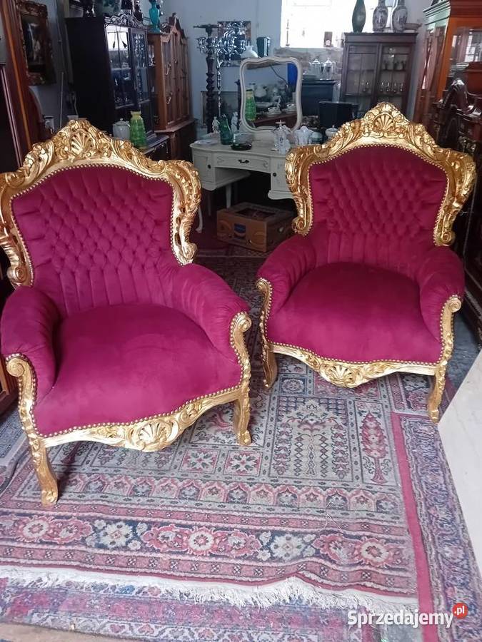 Fotele ludwikowskie Tarnogród sprzedam