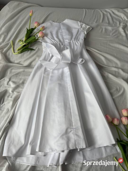 Komunijna sukienka z futerkiem Rozmiar 128 małopolskie Jordanów