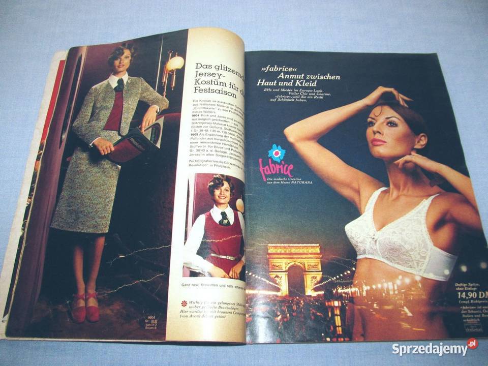 Burda Moden 111971 magazyn mody wykroje Vintage Skępe