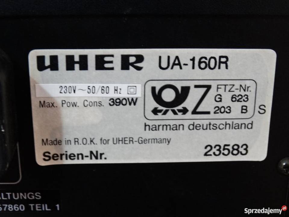 Wzmacniacz UHER UA160R mocny 390 watWYSYŁKA podkarpackie Jasło