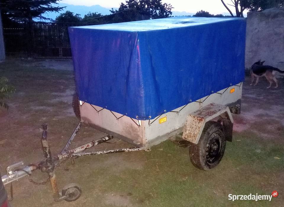 Przyczepka samochodowa do quada kosiarki