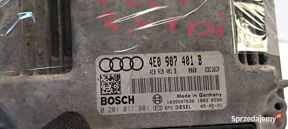 KOMPUTER AUDI A8 D3 4E09007401B kujawsko-pomorskie Lipno