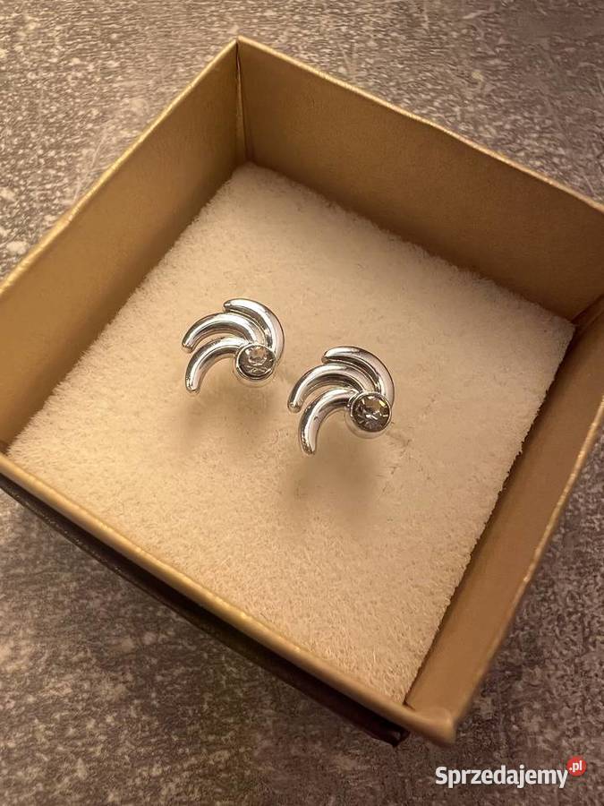 Kolczyki srebrne z diamentem Jasło