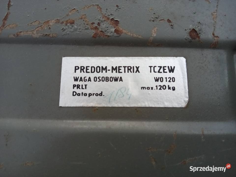 Waga Osobowa Domowa PredomMetrix WO120 PRL 120 zielony Starogard Gdański