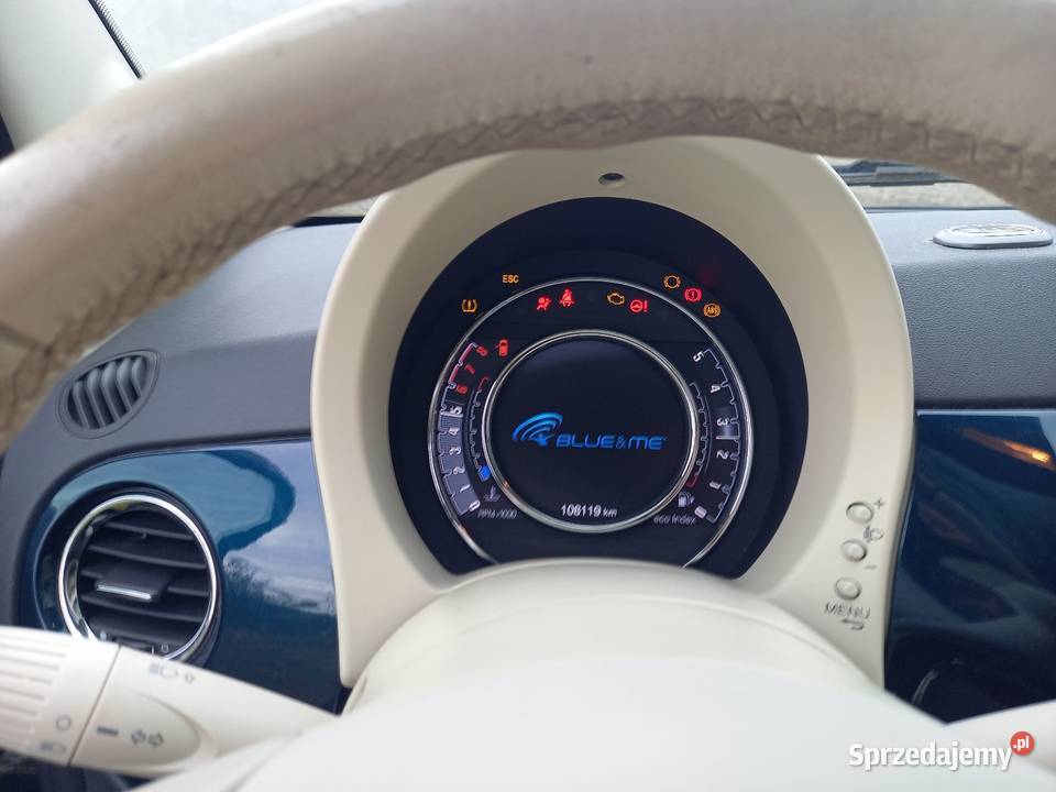 Fiat 500 12 8V Lounge Udokumentowany przebieg aluminiowe felgi wielkopolskie Gutowo Małe