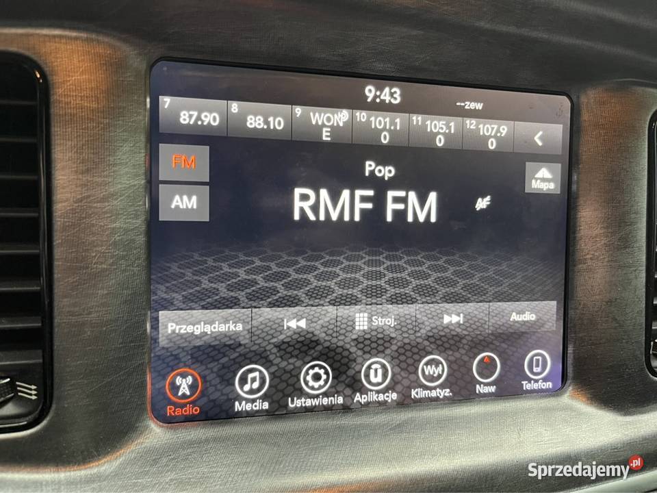 DODGE CHARGER USA dostosowanie Radio Navi Mapy Usługi motoryzacyjne