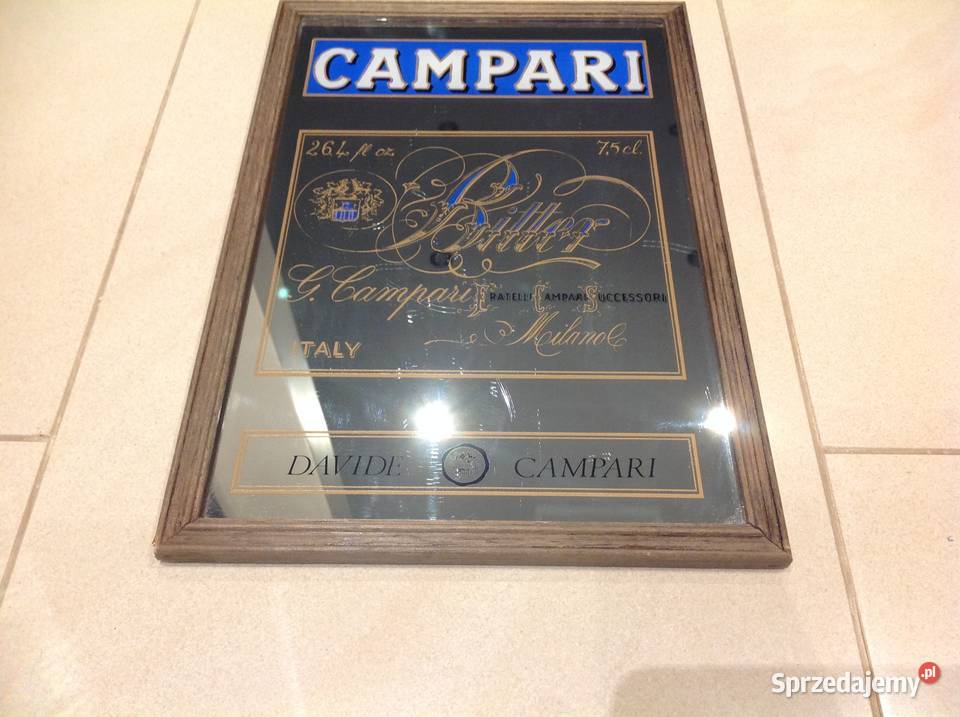 Reklama CAMPARI na Lustrze Dekoracja Obraz Pozostałe Nowa Sól