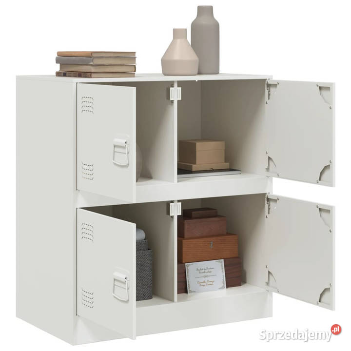 Szafka boczna biała 67x39x73 stal WM841654