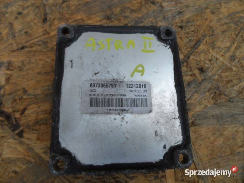 KOMPUTER SILNIKA STEROWNIK OPEL ASTRA II 2 17 D Czujniki i sterowniki Gliwice