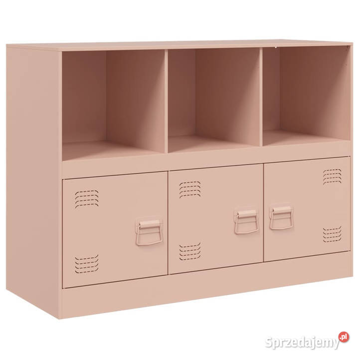Szafka boczna różowa 99x39x73 stal WM841788