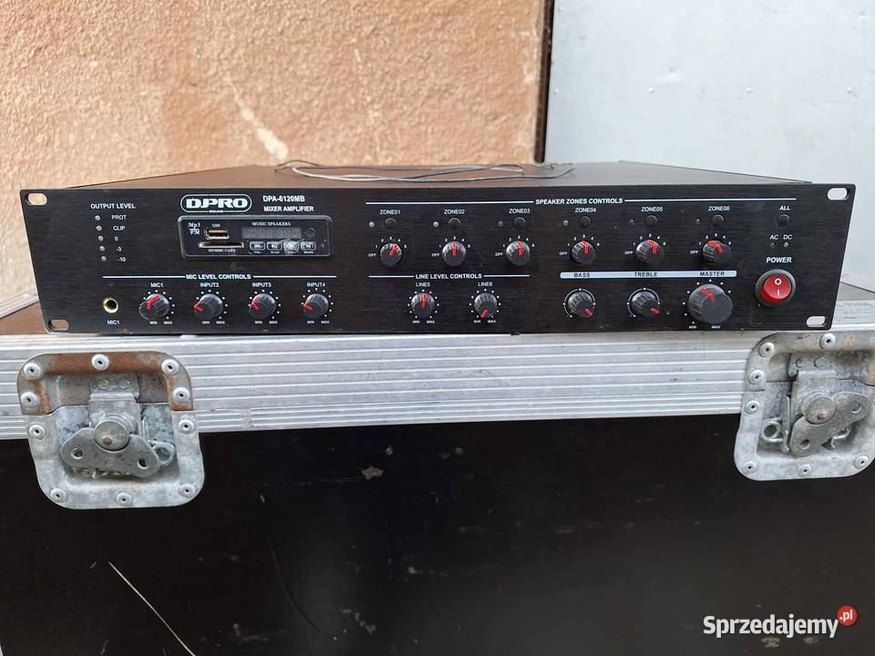 Wzmacniacz PA 100V strefowy DJPRO DP6120MB