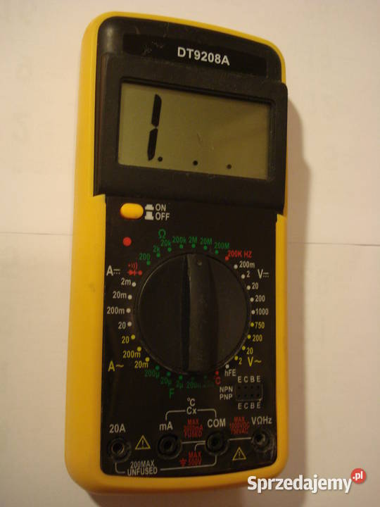 Multimetr DT9208A uszkodzony pomorskie Gdynia sprzedam