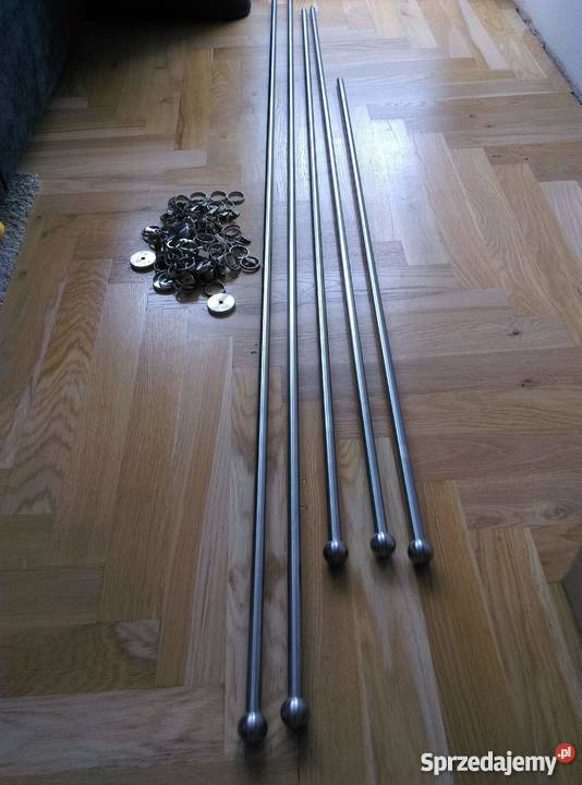 Karnisze stal nierdzewna zestaw