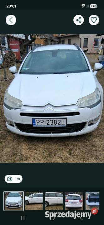 Citroen C5 kombi biały diesel
